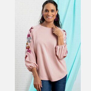 Matilda Jane Brand Let's Go Together Blushing Sweatshirt Women's Size Small